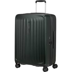 Samsonite ABS Plastic Luggage Samsonite Fyrm 4-Wheel Spinner 67cm Medium Suitcase 83L Deep Green
