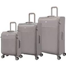 Suitcase Sets IT Luggage Lustrous Luxe 3pc Suitcase Set Moon