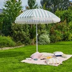 Dunelm 2m Striped Parasol With Fringe
