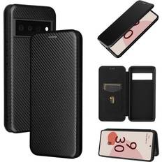 Google Pixel 9 Pro Fold Covers med kortholder Skalo Google Pixel 6 Carbon Fiber Pungetui