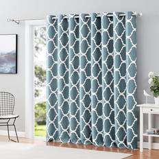Curtains & Accessories Melodieux Moroccan Patio Curtains 100 x 96 Inch Dusty Tea