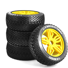Propellers RC Accessories Jojomino 116mm 1/8 Scale RC Tires 17mm Hex Wheels for ARRMA Redcat Team VRX Yellow