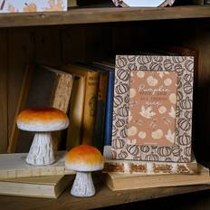 Country Living Pumpkin Patterned Wooden Natural - Brown Photo Frame