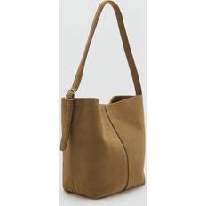 Indvendig lomme Bucket Bags Mango Leather Bucket Bag - Tobacco Brown