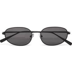 Weekday Oval Metal Sunglasses - Black