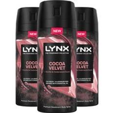Body Mists Lynx Men 'Body Spray Fine Fragrance Collection Cocoa Velvet 150ml 3pk - White