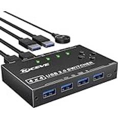 USB 3.0 Switch För 4 Pc