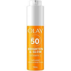 Olay Vitamin C Brighten Glow 3in1 Moisturiser Face Fluid SPF50+ Hydrating Primer 50ml