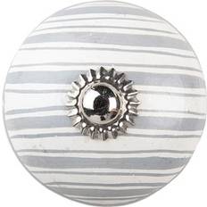 Türknäufe Clayre & Eef Deurknop Ø 4 cm Wit Keramiek Rond