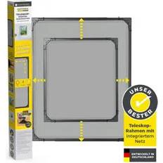 Garten & Außenbereich EASYmaxx Insect Protect Teleskop-Insektenschutzgitter mit Netz - anthrazit
