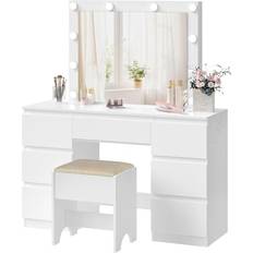 WOLTU Med Justerbar LED-Spegel 1,5 m Sminkbord