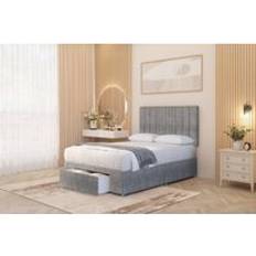 Bed Packages Somnior Alexas Bed Set with Footend Draw Midnight Pocket Mattress & Headboard - Grey - King