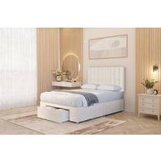 Bed Packages Somnior Alexas Bed Set with Footend Draw Midnight Pocket Mattress & Headboard - Ivory - Super King