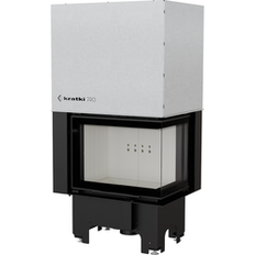 Chimeneas Kratki Inserto Para Chimenea VN 610/430 Cristal En El Lado Derecho Puerta De Guillotina