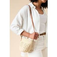 Bucket Bags Oasis Sara Rattan Detail Bucket Bag - Beige