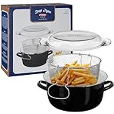 Premier 5L Deep Fat Fryer Enamel Chip Pan 16 x 33 x 27
