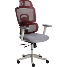 Beliani Multifunctional Mesh Upholstery Adjustable Armrests Office Chair
