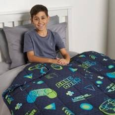 Weight Blankets on sale OHS Kids Neon Gaming Weighted 3KG Dark Navy Weight blanket Blue, Green
