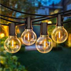 Yellow String Lights & Light Strips ExtraStar LED Solar Lights 4.5M x 10 G40 Bulbs and 3M Cable - Yellow - 1 Pack String Light