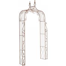 Arco per Piante Rampicanti in Metalloo Aurora Anticato Marrone