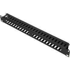 Black Cable Management Extralink EX.9700 Kabelmanager Med Metaldæksel 1U