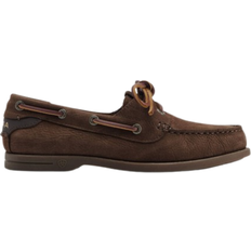 Leather - Women Boat Shoes Ariat Antigua - Chocolate Brown