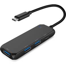 ChaoChuang Type-C 2.0 Hub Adapter With 4 USB Ports With Charging Port Slim USB Extender