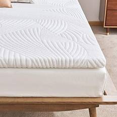 Sweetnight Topper 180 x 200 cm Viskoelastiskt Madrassöverdrag Madrasskydd Vit