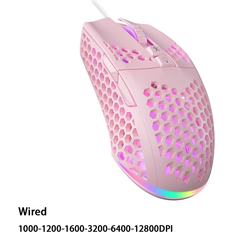 Pink - Wireless Computer Mice Maxpower Pink Wired Wireless Gaming E-sports Mouse 12800DPI