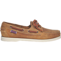 Läder Seglarskor Sebago Docksides Portland Crazy H W - Brown Tan
