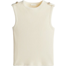 H&M Ribbed Vest Top - Cream