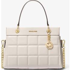 Michael michael kors susan Michael Kors Susan Medium Quilted Leather Satchel - Natural