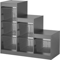 Stål Steghyllor IKEA Trofast Grey/Dark Grey Steghylla 94cm