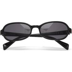 Weekday Thin Oval Frame Sunglasses - Svarta