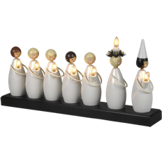 Adventsljusstakar Star Trading Lucia Procession White Adventsljusstake 48cm
