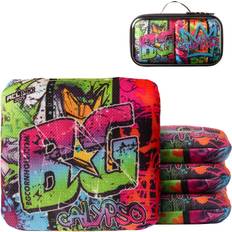 Cornhole American Cornhole League ACL Pro Calypso Graffiti Cornhole Bags 4 Pack