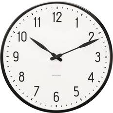 Arne Jacobsen Station Black/White Väggklocka 29cm