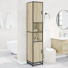 Bathroom Furniture Borough Wharf Anabela Bathroom Cabinet Sonoma Oak 188.5cm H X 35cm W X 37.5cm D