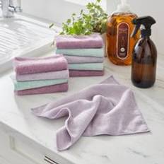 Dunelm Pack of 10 Microfibre Cloths - Purple