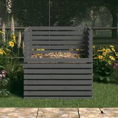Compost Bins on sale Dakota Fields Ansar Solid Wood Outdoor Compost Bin 80 x 80 x 78 cm Grey