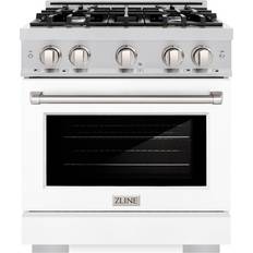 Ranges ZLINE Kitchen & Bath Select 30-in Standard 4 Burners Convection Oven Freestanding Dual Fuel Range HDR-WM-30