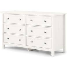 Beige Chest of Drawers Julian Bowen Maine Surf White Chest of Drawer 130x74cm