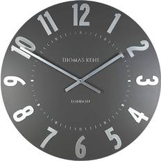 Grey Interior Details Thomas Kent Mulberry Silver/Graphite Wall Clock 50.8cm