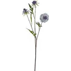 Blue Artificial Plants Hill Interiors Flower Single Stem Plastic L17 x W21 x H65 cm Pale Blue Artificial Plant
