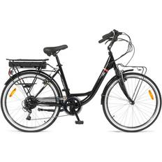 Light E-City Bikes i-Bike Easy Flow Lithium City Bike 26" Black Unisex