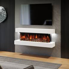 Studio 4 White 54-inch Wall Mounted Electric Fireplace
