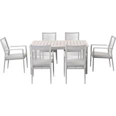 Kettler Trento 6-8 Seater Extending Rectangular Garden Table & Chairs Patio Dining Set