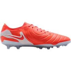 Red Football Shoes Nike Tiempo Legend 10 Elite AG - Hot Lava/White