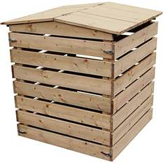 Komposte Lemodo Garten Komposter aus Holz 76x75x91cm 450L