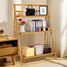 Pots, Plants & Cultivation Lily Manor 3 Tier Bamboo Folding Plant Stand - Beige